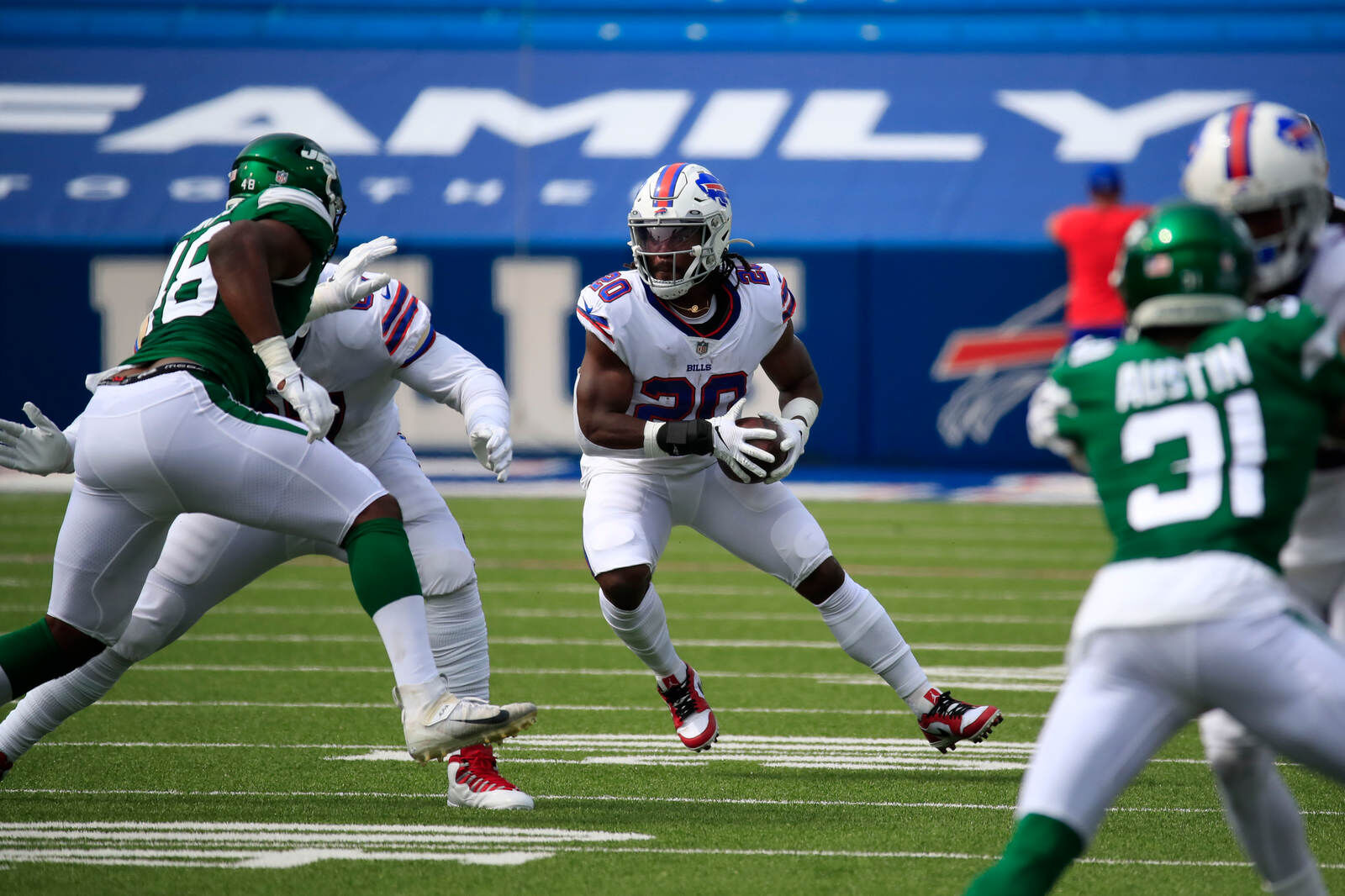 Singletary up the middle